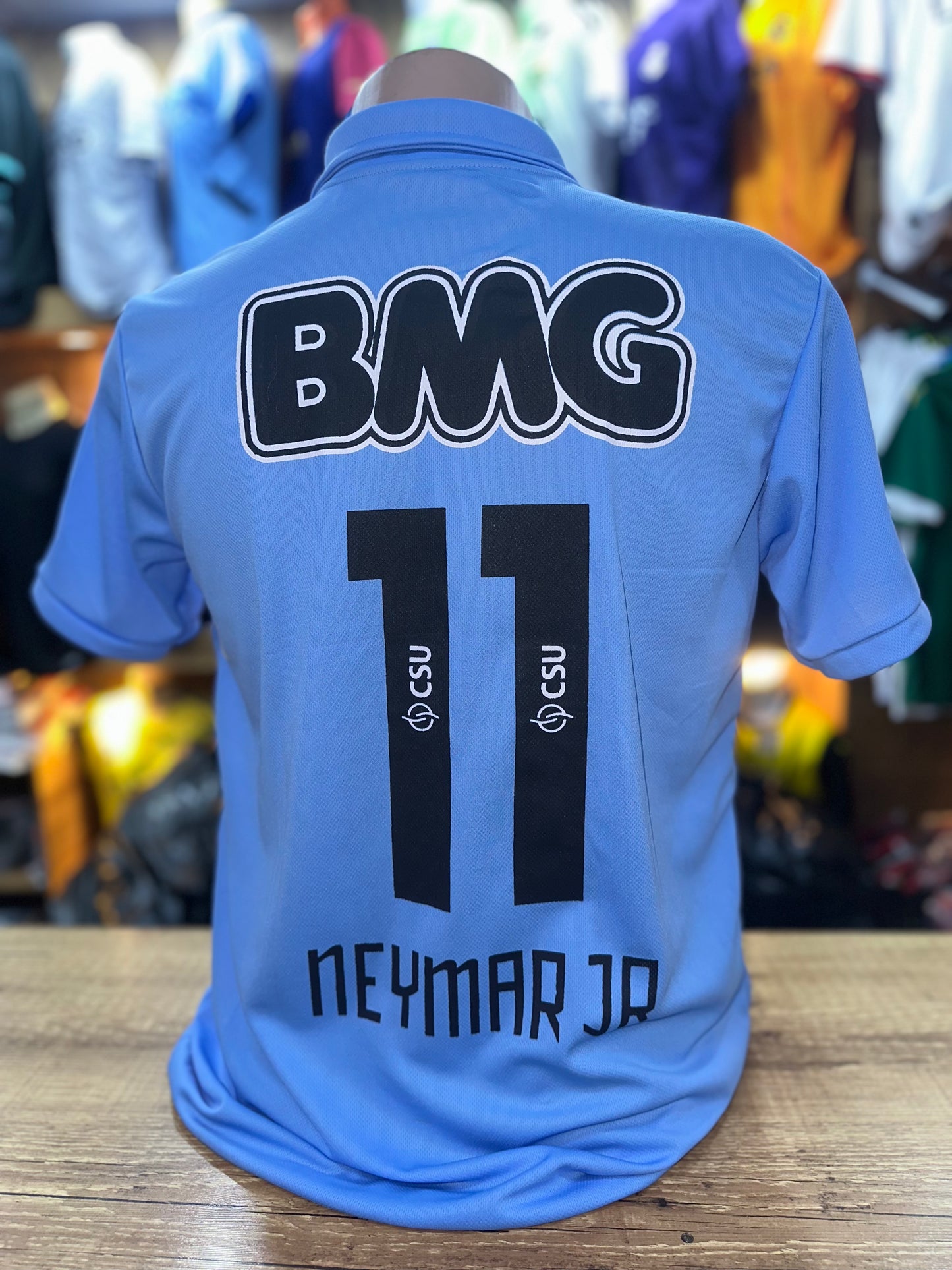 Camisa Retrô Santos Azul 2012 Neymar